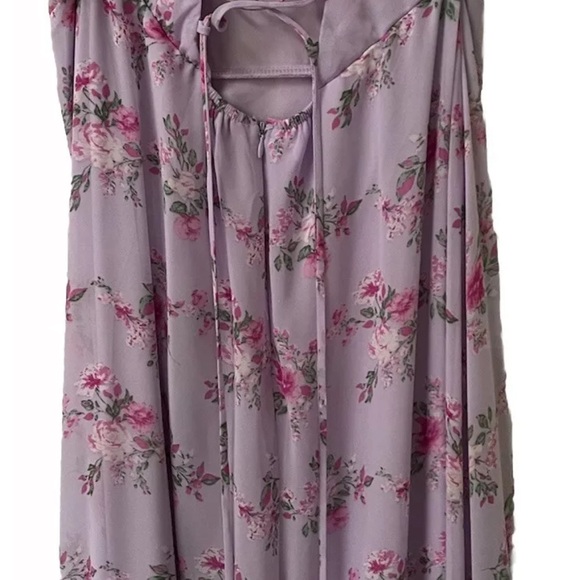 Lulus large floral high low midi dress - Picture 3 of 7